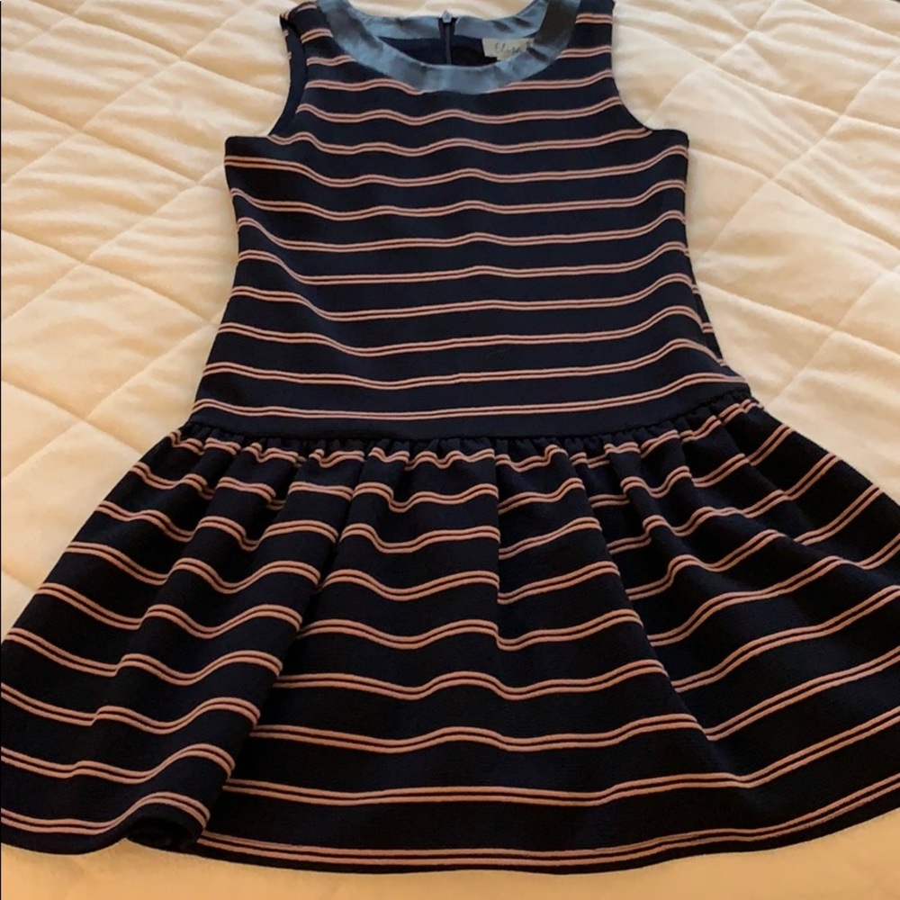 Elisa B dress with leather zipper 10